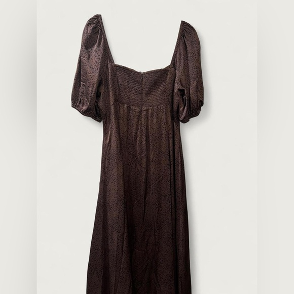 Madewell Brown Maxi Dress with Puff Sleeves - Picture 5 of 7